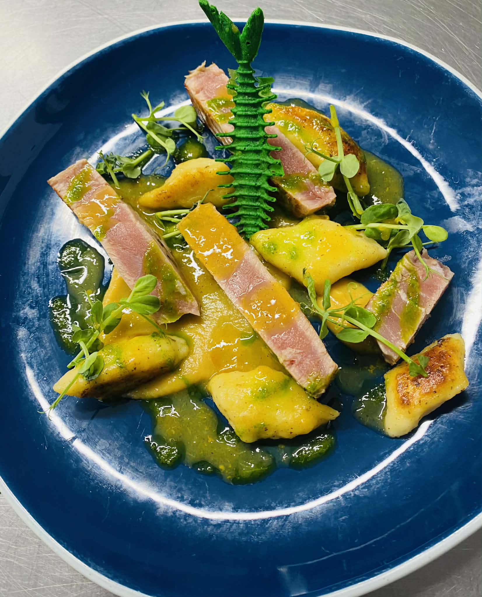 Tataki de thon - Restaurant L'Ocre Rouge